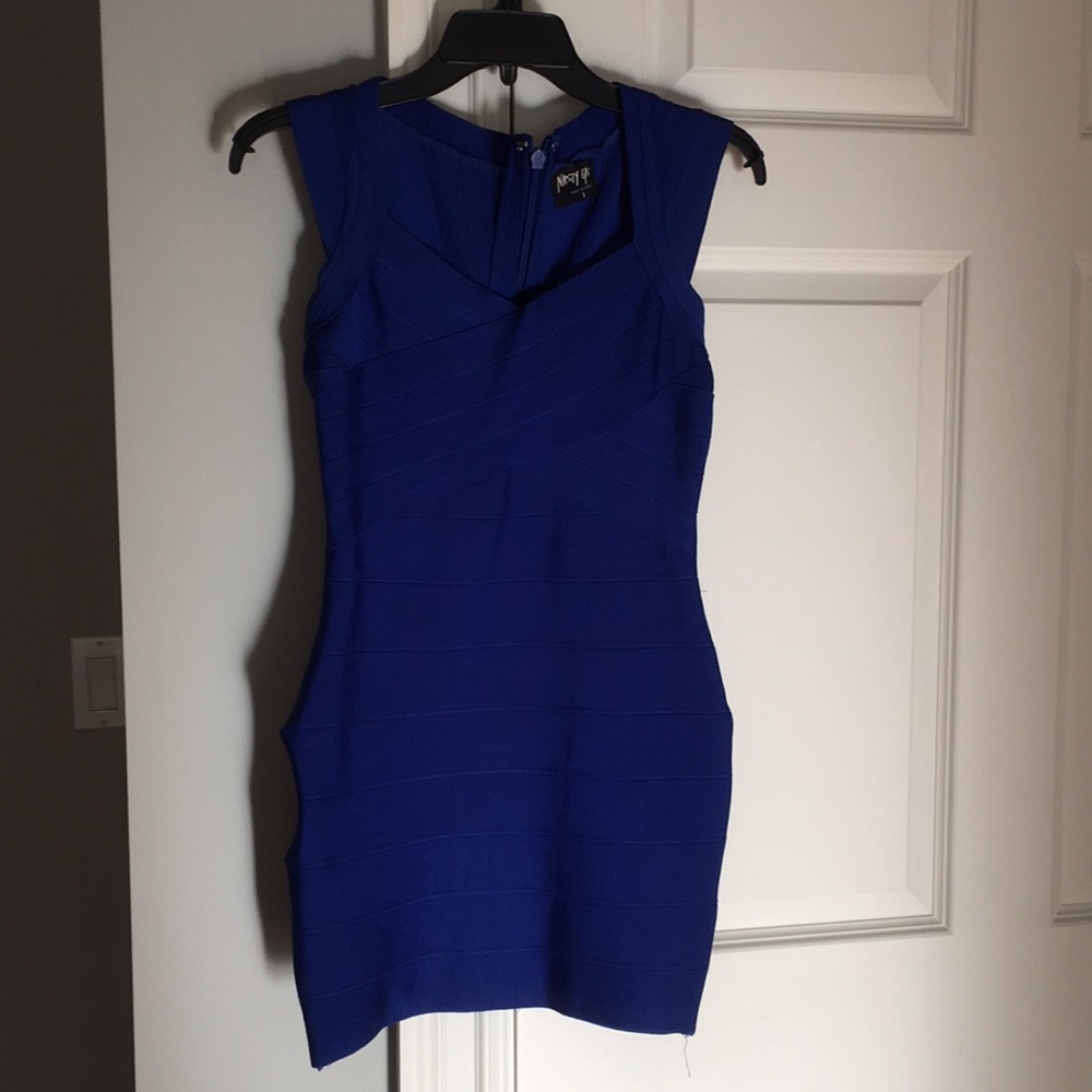 Royal Blue Bandage Body Con